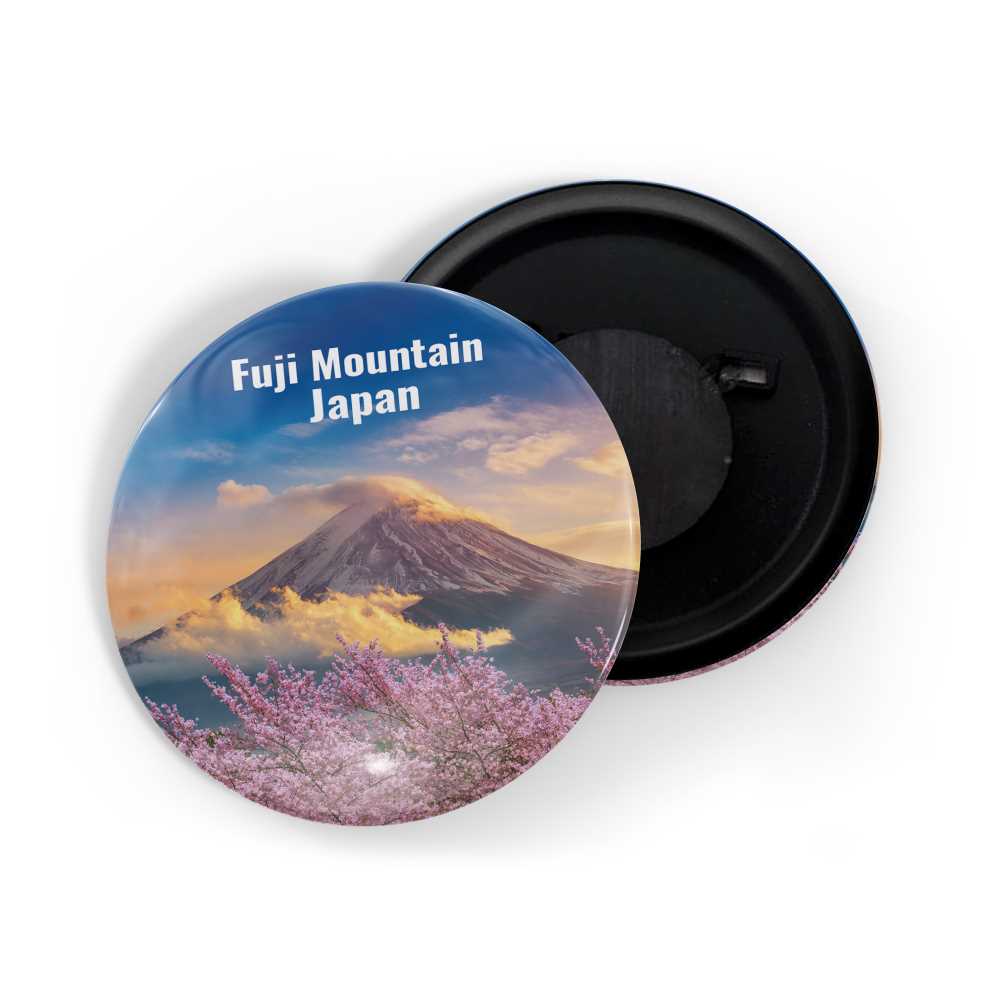 dhcrafts Fridge Magnet Multicolor Famous Tourist Place Fuji Mountain Japan D1 Glossy Finish Design Pack of 1